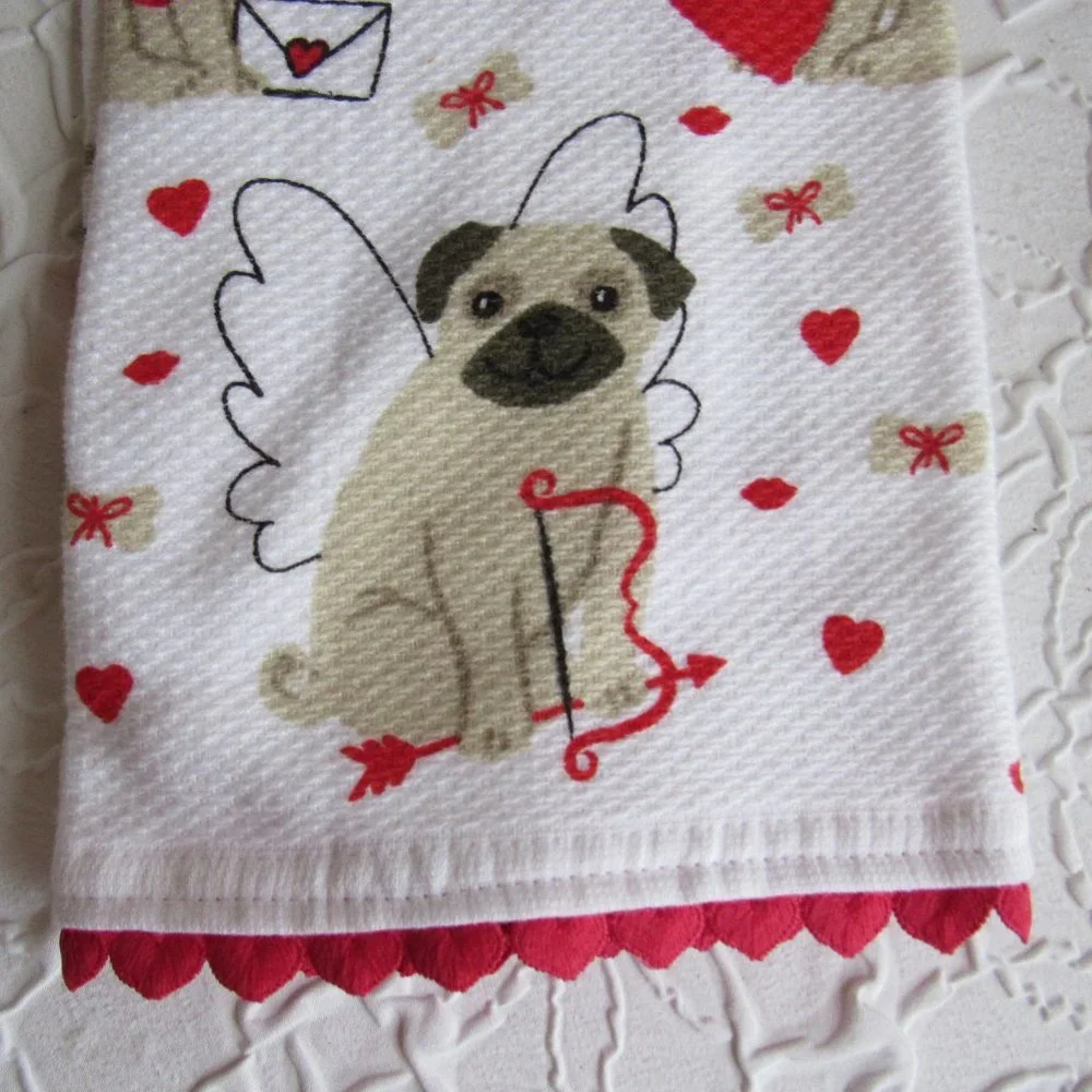 Pug Hand Towel New Designer
